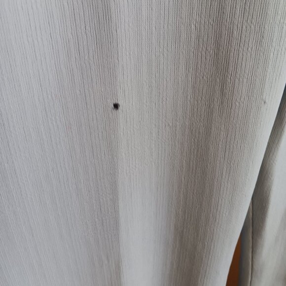 36x31 Vintage 70's Polyester Knit Pants Light Gray Flare Stretch Distress Lawyer - Picture 4 of 10